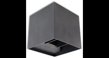 LED Cube Wandlamp | Dimbaar | IP44 | G9 fitting | Antraciet