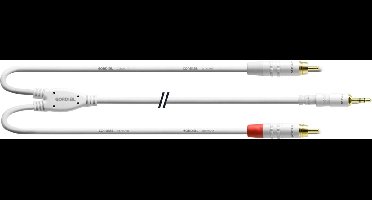 Cordial soundcard kabel Cinch 1,5m Y-Adapterkabel CFY 1.5WCC-SNOW - Insert kabel
