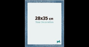 Your Decoration - Fotolijst 28x35 cm - MDF - Helder Blauw Geveegd - Mura