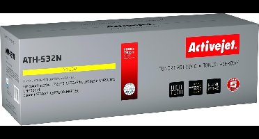 ActiveJet AT-532N toner voor HP-printer; HP 304A CC532A, Canon CRG-718Y vervanging; Opperste; 3200 pagina's; geel.