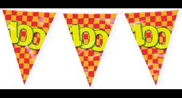 Paperdreams Slinger - Verjaardag 100 jaar thema Vlaggetjes - versiering - 10m - dubbelzijdig