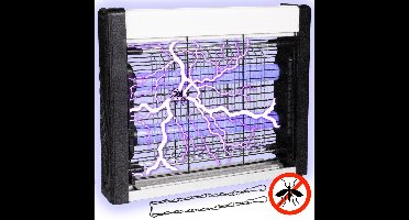 Silvergear Muggenlamp voor Binnen - Vliegenlamp Elektrisch - Insectenlampen - Met Ophangbeugel - Zwart