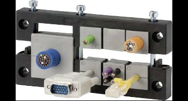 TRU COMPONENTS DVK 24/10 Kabelinvoeringsplaat Klem-Ø (max.) 16 mm Polyamide Zwart 1 stuk(s)