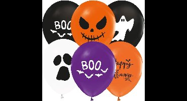 Ballonnen Halloween bedrukt 8 stuks
