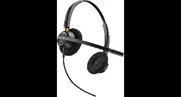 POLY EncorePro 520 Binaural Headset +Quick Disconnect Bedraad Hoofdband Oproepen/muziek Zwart