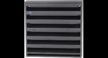 Renson Opbouwmuurrooster Met Gaas 225X225MM 431 Ral 9005 Zwart