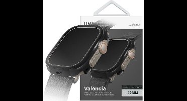 Uniq - Valencia - hoesje voor Apple Watch Ultra - 49 - mm. - zwart