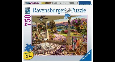 Ravensburger legpuzzel veranda landschap 750 stukjes grote puzzel.