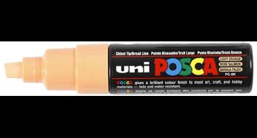 Zalmroze verfstift op waterbasis met schuine punt breed