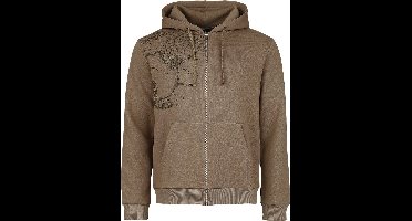 The Lord Of The Rings Rohan Gondor Map Vest met capuchon lichtbruin XL