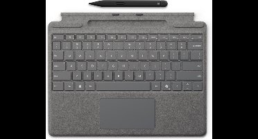 Microsoft Surface Pro Keyboard with Slim Pen for Business AZERTY Belgisch Microsoft Cover port Platina