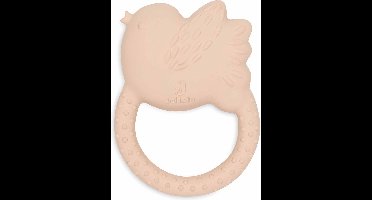 Jollein - Baby Bijtring Rubber - Lovely Birds - Bijtspeelgoed - Stevig, Zacht en Veilig - Vogel