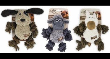 All For Paws Lambswool Cuddle Body Rope - Hondenspeelgoed - 32x17x5 cm Multi-Color