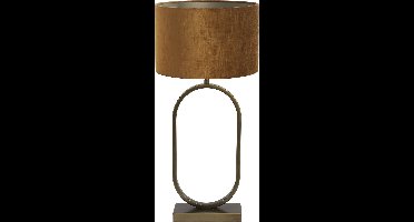 Light & Living Tafellamp Jamiri/Gemstone - Ant, Brons/Goud - Ø30x67cm - Tafellamp met kap