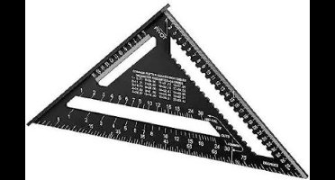SOLA Metrische winkelhaak 30cm zwart