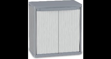 JGS® - Robuuste Jumbo 900 Wave opbergkast met Dubbele Deuren voor Binnen en Buiten, Verstelbare Planken, 89,7 x 53,7 x 94,5 cm -