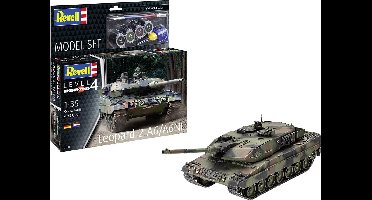 Revell Modelbouwpakket Militaire voertuigen - 63281 Leopard 2 A6/A6NL Tank met Duitse en Nederlandse Decals - Model Set Plastic - 1:35 - Modelbouw
