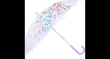 Paw Patrol Rainy Days Paraplu - Paars - Skye & Everest