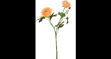 Emerald - Kunstbloem Ranonkel 46cm licht peach - Kunstplant voor binnen