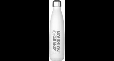 Applied Nutrition - Stainless Steel Flask - 500ml - White - RVS Drinkfles - RVS Waterfles - Waterfles - Waterflessen - Waterfles RVS - Drinkfles - Drinkfles RVS
