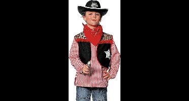 Cowboy vest kind - Maatkeuze: Maat 128