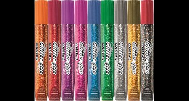 Maped glitterlijm - blisterkaart x 9 kleuren