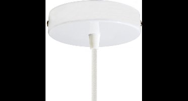 Witte Plafondplaat | Complete set | 12 cm | 1 snoer