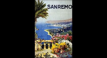 Walljar - Sanremo - Muurdecoratie - Poster