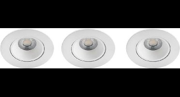 Philips Abrosa inbouwspot - 3-lichts - wit