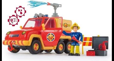Smoby - Brandweerman Sam - Pick Up Venus - Waterlansfunctie - 4 Accessoires + 1 Beeldje Inbegrepen - Batterijen Inbegrepen
