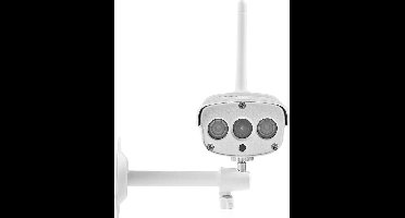 SmartLife Camera voor Buiten - Wi-Fi - Full HD 1080p - IP67 - Cloud Opslag (optioneel) / microSD (niet inbegrepen) - 12 V DC - Met bewegingssensor - Nachtzicht - Wit