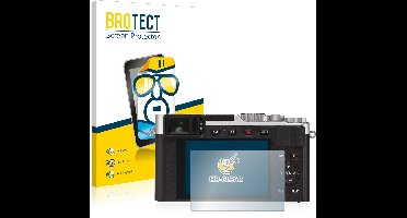 BROTECT - Screenprotector voor Leica D-Lux 7 - Folie Beschermfolie transparant 2 Stuks