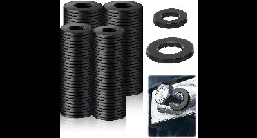 Cosensi - M6/M8 Wasmachines - 120 Stuks - Hoogwaardige Carbon Staal - Zwart - Plat - Duurzaam en Corrosiebestendig - Geschikt voor Schroefdraad