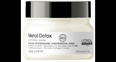 L’Oréal Professionnel Metal Detox Masker – Beschermend masker tegen haarbreuk en kleurverandering voor meer glans – Voor beschadigd haar – 250ml