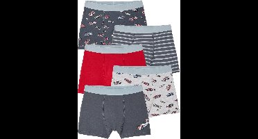 Vertbaudet Set van 5 boxershorts auto F1