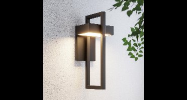 Moderne LED-buitenwandlamp - buitenwandlamp voor veranda - IP65 waterdicht - voor garage en terras, warm wit licht 3000K