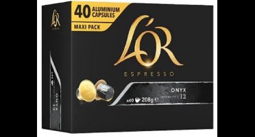 L'OR Espresso Onyx Cups - 40 stuks