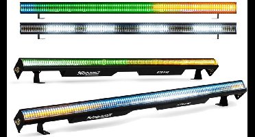BeamZ set van 4 STB448 LED barren met stroboscoop functie - RGBAW LED’s en 4 x 16 bedienbare secties