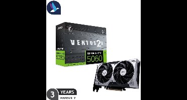 Kooiker Upgrade-kit Videokaart | MSI GeForce RTX 5060 8G VENTUS 2X OC | Inclusief Assemblage