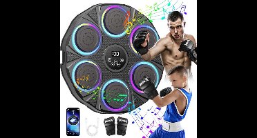 Bokszak – Boksbal – Boksmachine – Boxmachine – Boxing Trainer – Bluetooth Muziek – 12 Snelheids- en Volume-instellingen – Intelligente LED Telling – 2400mAh Accu