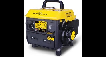 Core® Aggregaat - Aggregaat Benzine - Powerstation - draagbaar- met 230 V stopcontact voor camping - Zwart/Geel - 37cm x 37cm x 41cm