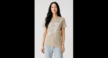 Guess T-shirt Driehoek met beige parels