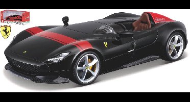 Bburago Ferrari Ferrari Monza - Modelauto - Schaal 1:24 - Zwart/Rood