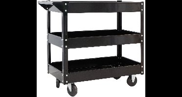CROP Detailing Trolley - Zwart Gepoedercoat
