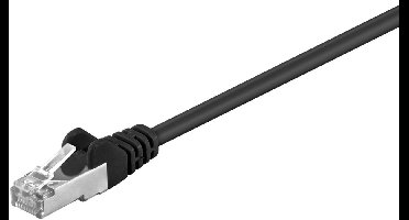 Goobay CAT 5e Patch Cable, SF/UTP, black 1 m