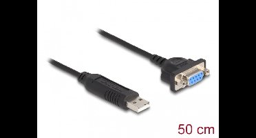 Delock USB 2.0 to serial RS-232 adapter with compact serial connector housing 50 cm FTDI