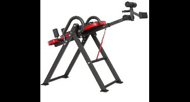 Inversietafel – Inversiebank – Rugtrainer – Omkeerbank – Zwaartekrachttrainer – Stalen Frame – Dubbele Rollers voor Core Training