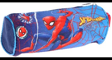 Spiderman Lilo & Stitch Etui - Pennenetui voor Kind - Rond - Blauw - Pennenzak