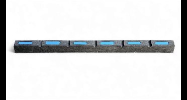 BREG Steigerfender - EVA foam - 100 x 12 x 6 cm - waterdicht - Zwart