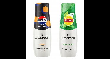 Sodastream - Concentraten Set - Pepsi Max Mango - Lipton Ice Tea Green